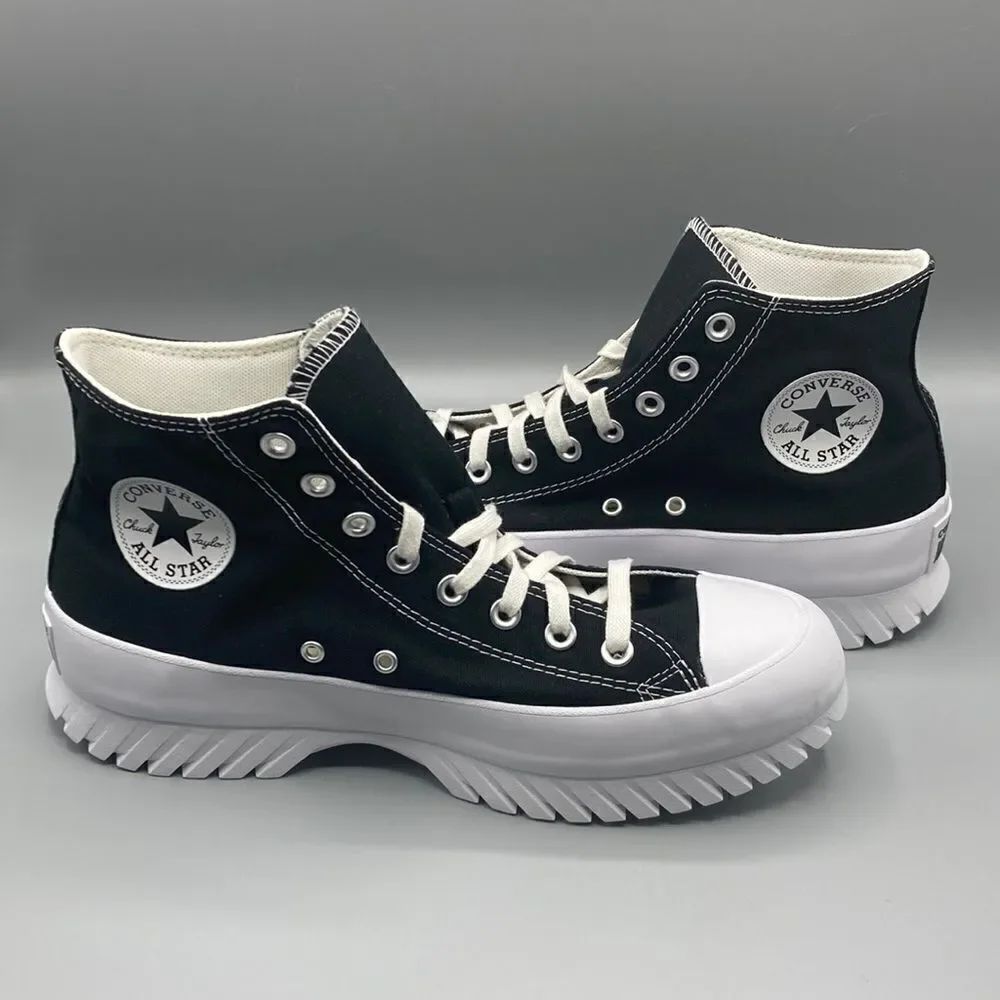 CONVERSE Chuck Taylor ⭐️ All Star ⭐️ Black White High Top Sneaker Shoes Size 9 - Picture 6 of 8